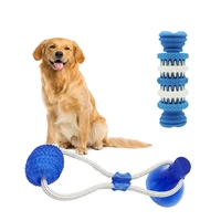 pet dog toy puppy toothbrush rubber molar tooth stick chew cleaning toys dental suction cup rope pet supplies