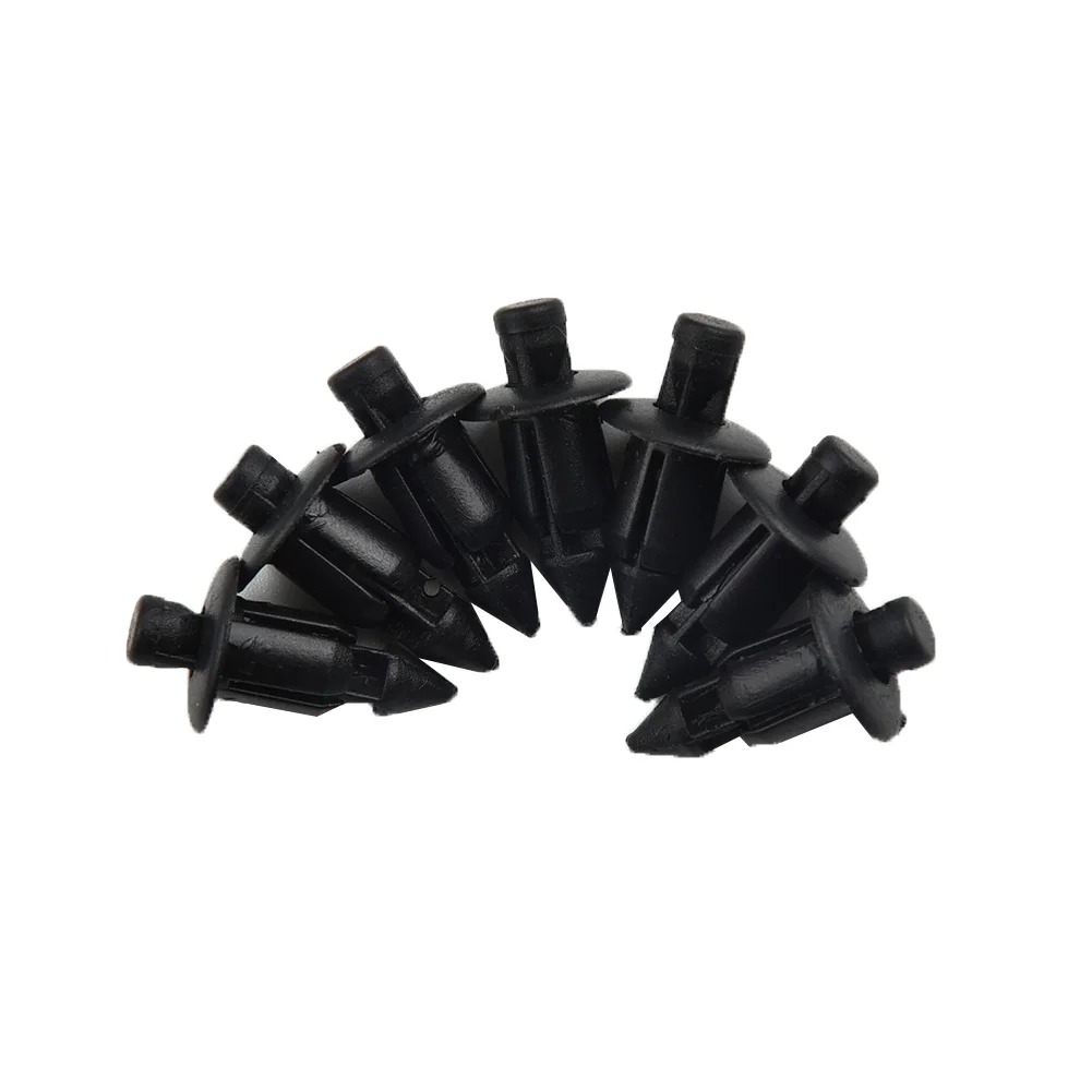 

100pcs 6mm Black Plastic Auto Fastener Clip Car Rivet Bike Fairing Trim Panel Fastener Clips For Honda Suzuki GSXR