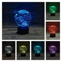 nighdn 3d lamp creative globe night light bedroom lighting home decoration table lamp birthday gifts for kids toys
