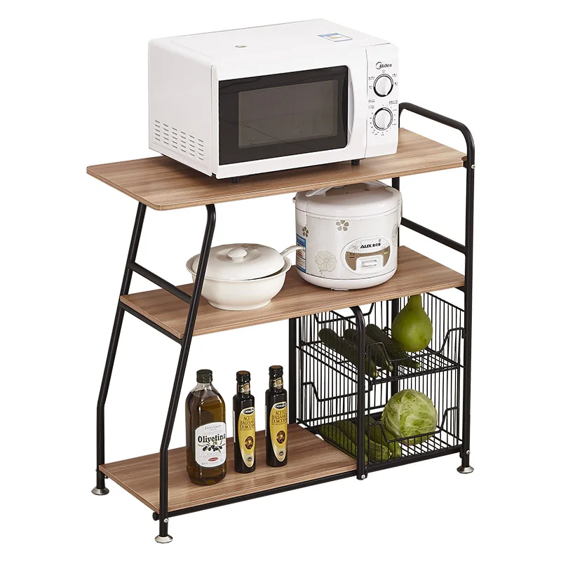 Кухонная полка складная тележка СВЧ печь|Кухонные острова и тележки| |