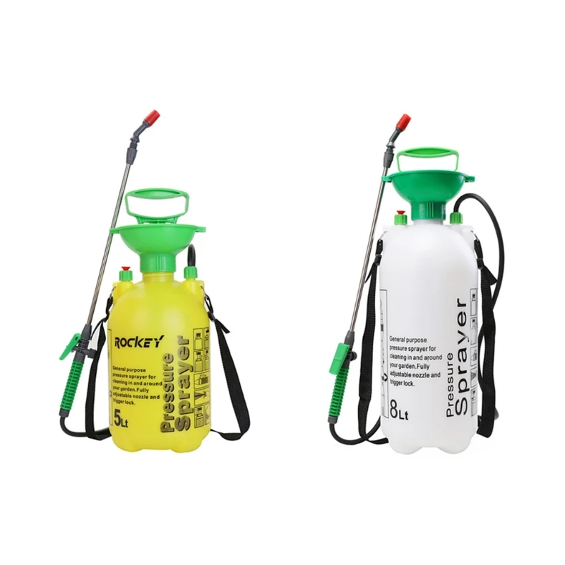 

D7WD Agricultural Watering Can 5/8L Shoulder Type Plastic Pneumatic Watering Pot Can