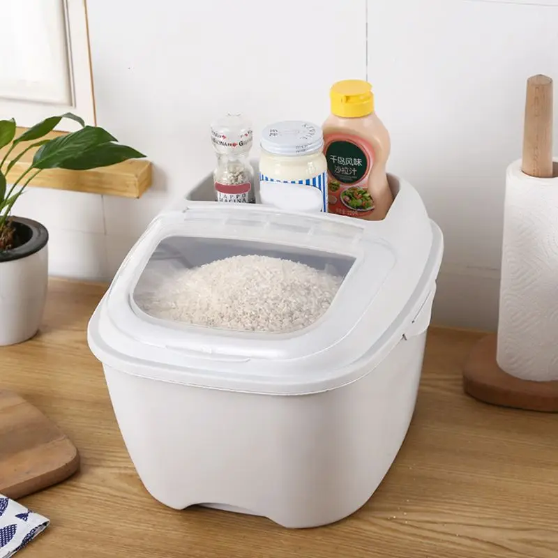 Многоразовый вместительный герметичный контейнер для хранения зерновой муки 10