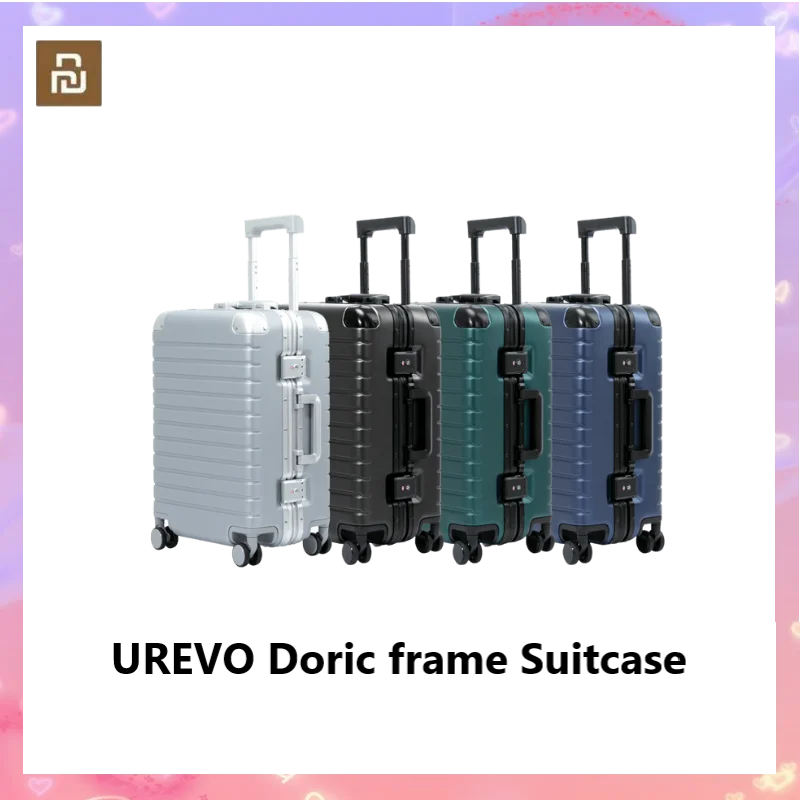 Чемодан Xiaomi UREVO Doric frame 20 дюймов/38L 24 дюйма/63L TSA замок Спиннер колесо ручной чемодан