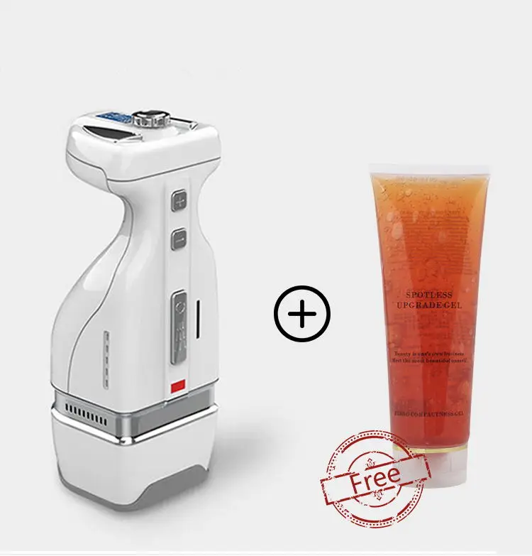 machine and gel Удобный портативный мини HIFU Ультразвуковая Кавитация RF радиочастотный Массажер для коррекции фигуры машина для похудения аппарат для сжигания жира - Цвет: machine and gel