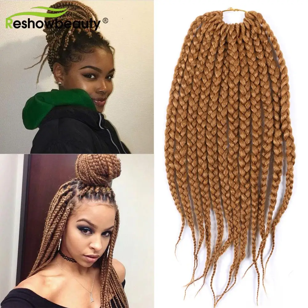 Сенегальские Твист Синтетические удлинители волос в коробке косы волосы оптом