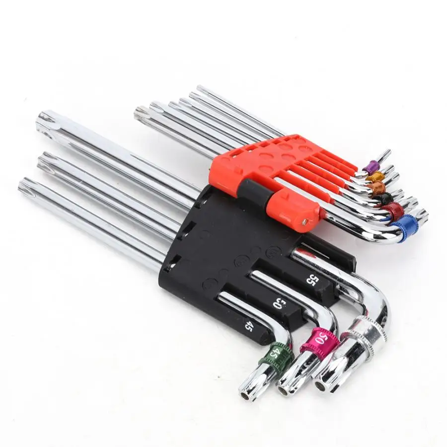 9 шт. l образный гаечный ключ высокой твердости CR V Тип звезды домашний ремонт