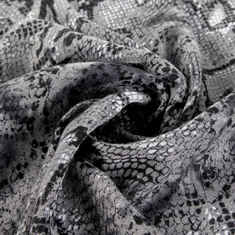 FS 2022 роскошный Леопардовый хиджаб с принтом змеи шарф для женщин хлопок красный