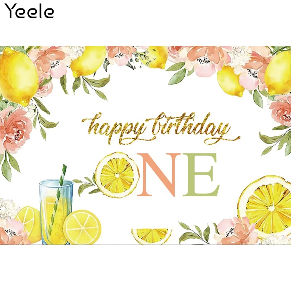 

Yeele детских празднований дня рождения фон Летних Фруктов лимонный сок вечерние фон фотосессия фотография фотостудия для фотосъемки