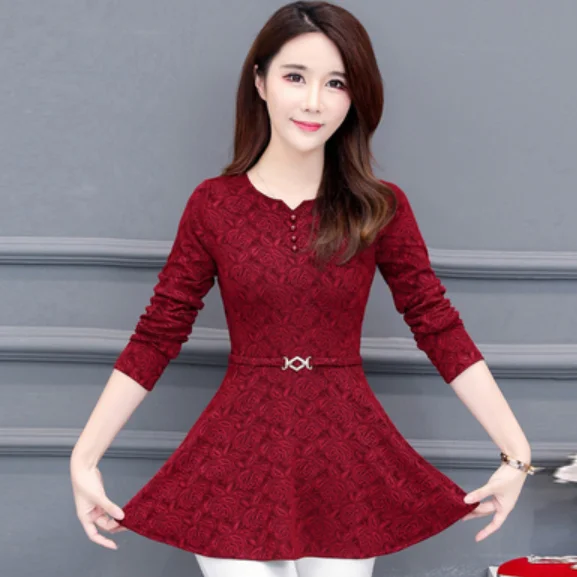 Женская Базовая Блузка с длинным рукавом облегающий топ V образным вырезом и