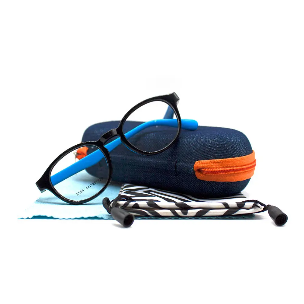 LuckTime Мягкие силиконовые милые детские очки оправа TR90 Lucky Time Мягкая коробка #2004 |