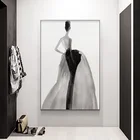 Картина черно-белая на холсте с абстрактным изображением женщин, плакаты и принты, Современная креативная Настенная картина для гостиной, спальни