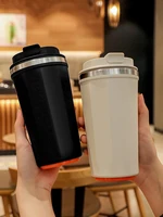 500ml double coffee mug stainless steel portable thermos water bottle insulated thermo cup tumbler cup tea infuser bottle