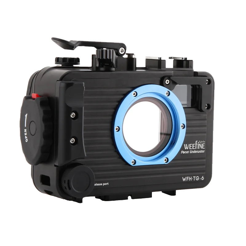 Weefine Olympus TG5 TG6 Водонепроницаемый Корпус алюминиевый сплав подводный чехол для