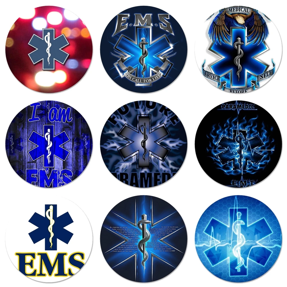 Emt Ems Medical Logo Icons Pins Badge Decoration Brooches Metal Badges For Clothes Backpack Decoration