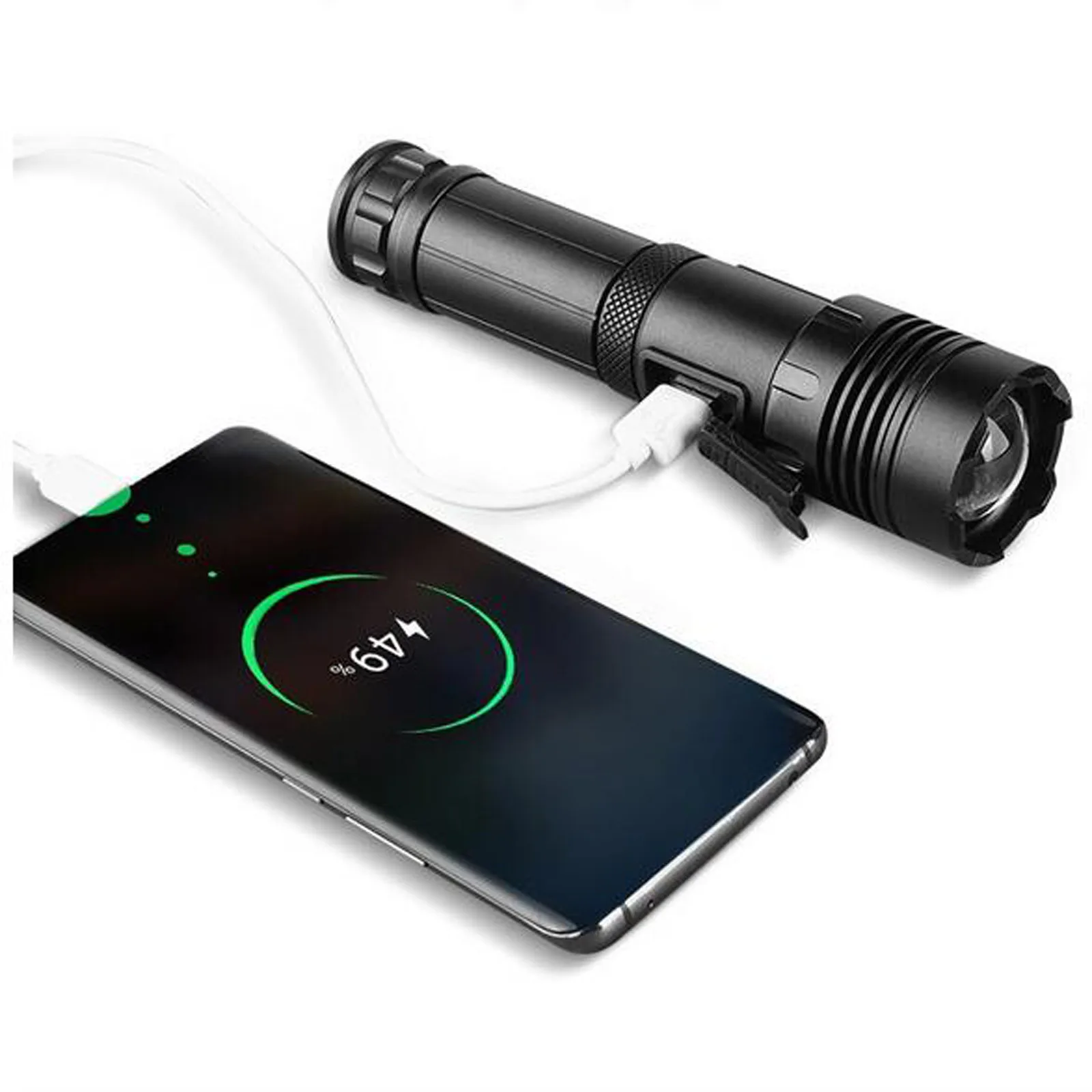 

LED Torch Extremely Bright Super Bright Torches USB Rechargeable Zoom Torch