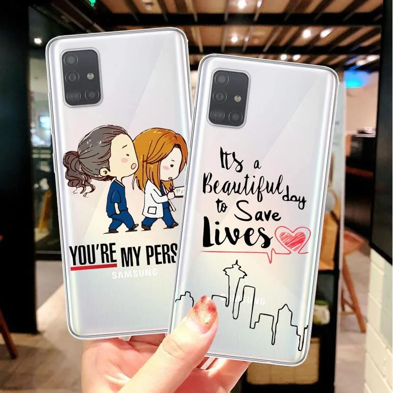 

Greys Anatomy You're My Person Soft Phone Case For Samsung Galaxy S21 S8 S9 S10 Plus S20 Ultra Silicone Cover shell fundas coque