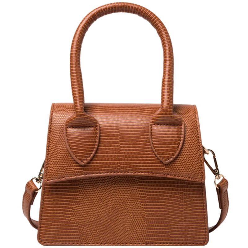

Lizard pattern PU Leather Hand Designer Bags Women 2021 Vintage Shoulder Handbags Female Travel Tote Lady Fashion Hand Bags