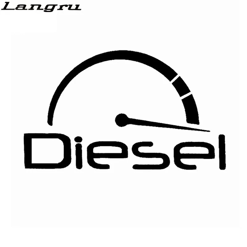 Интересный виниловый графический аксессуар Langru 15 2*9 см Turbo Diesel автомобильная