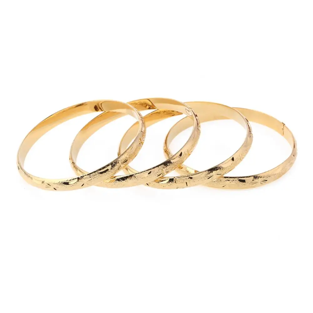 4 шт. Женский латунный браслет золотого цвета|Браслеты| |