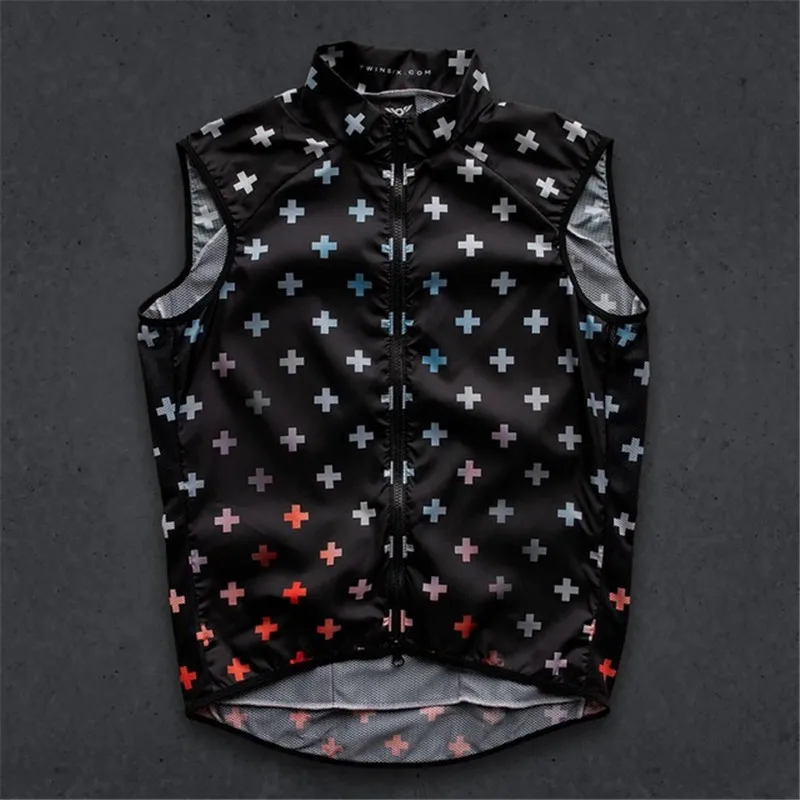 Очень легкий сетчатый велосипедный жилет без рукавов ветрозащитный