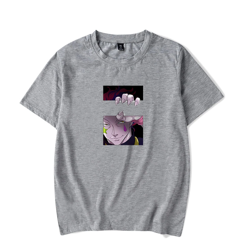 Футболка Hunter X Hisoka для мужчин и женщин модные хлопковые топы с коротким рукавом в стиле хип хоп Летние