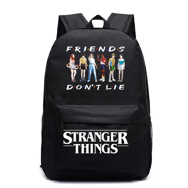 

Friends Dont Lie Stranger Things Backpacks Kids Schoolbag 8 Colors Boys Girls Teens Schoolbag Knapsack Children Rucksack Mochila