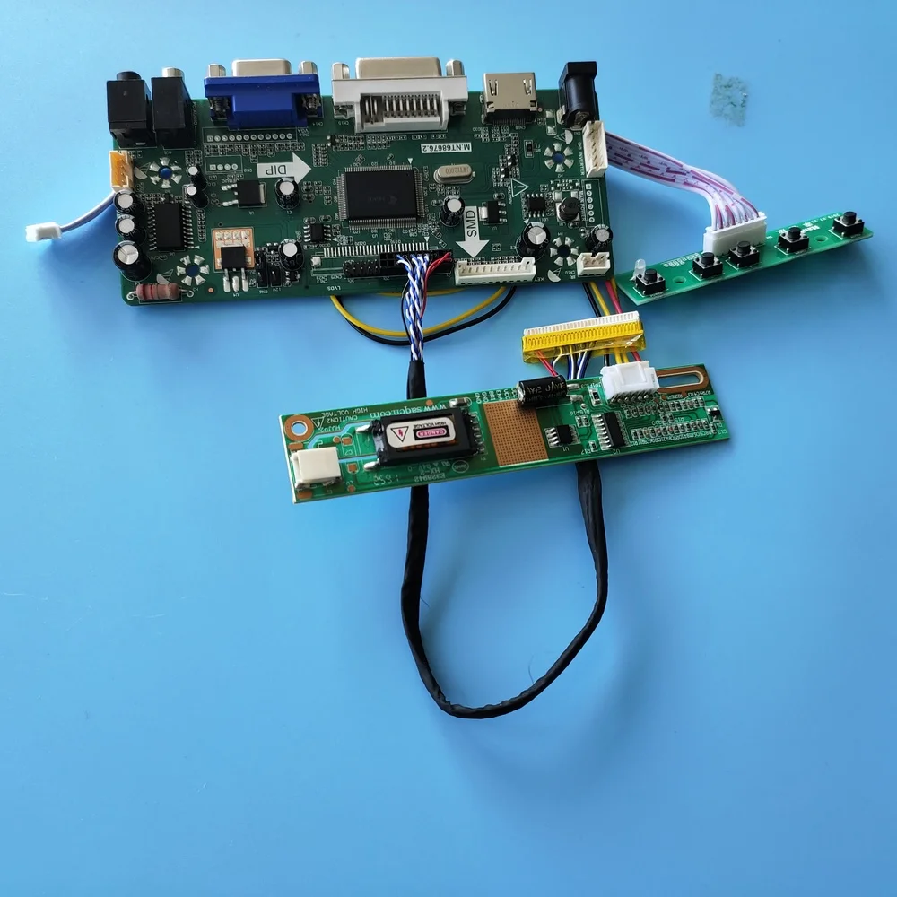 

Kit for LP154W01(TL)(B6)/(TL)(B7)/(TL)(C1)/(TL)(C5)/(TL)(D1) 1280X800 30pin Controller Board 15.4" panel HDMI+DVI+VGA LCD