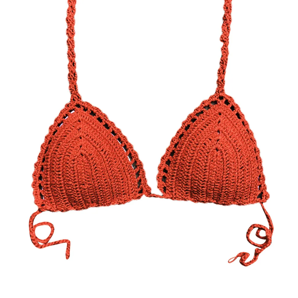 Женский купальник-бикини SAGACE бикини с пуш-ап бандо связанные крючком сексуальный