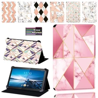 folio leather stand case cover for lenovo smart tab m8 8 tab m10 10 1 tablet cover case pen