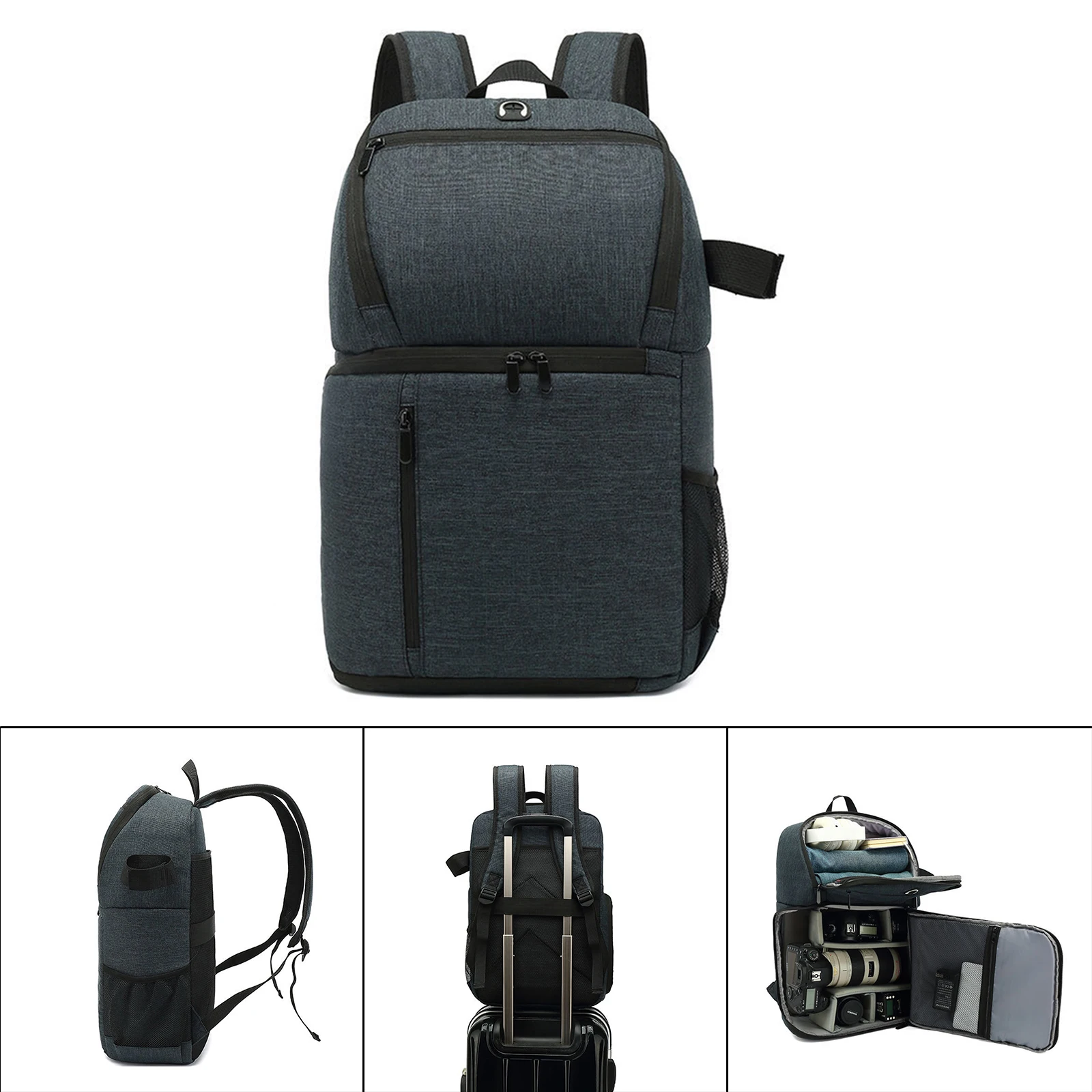 camera backpack bag lens protection accessory compartments lightweight camera case for photographers tripod accessories free global shipping