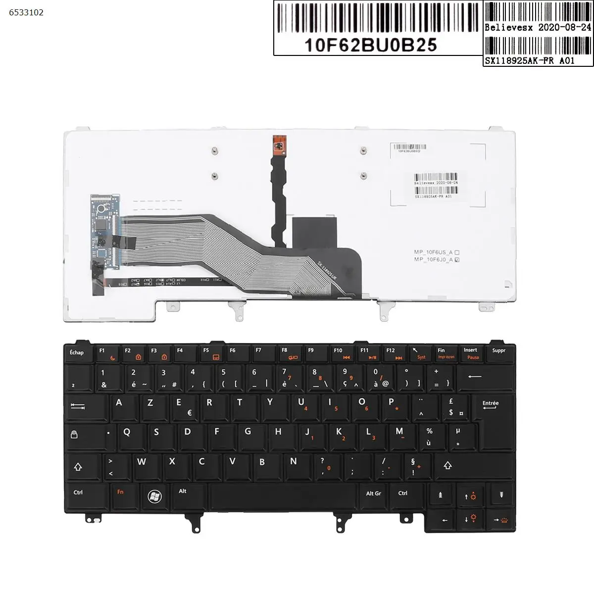 Новая сменная Клавиатура FR для ноутбука DELL Latitude E6420 E6430 E6440 E6320 E6330 E6220 E6230 E5420 E5430 E5420M