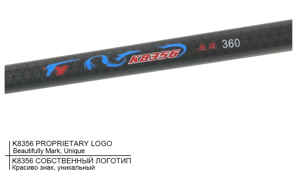 K8356 30T углеродного волокна 2,7/3,6/4,5/5,4/6,3 м телескопическая удочка Портативный Itaiwan Удочка ручной ультра легкий поток полюс