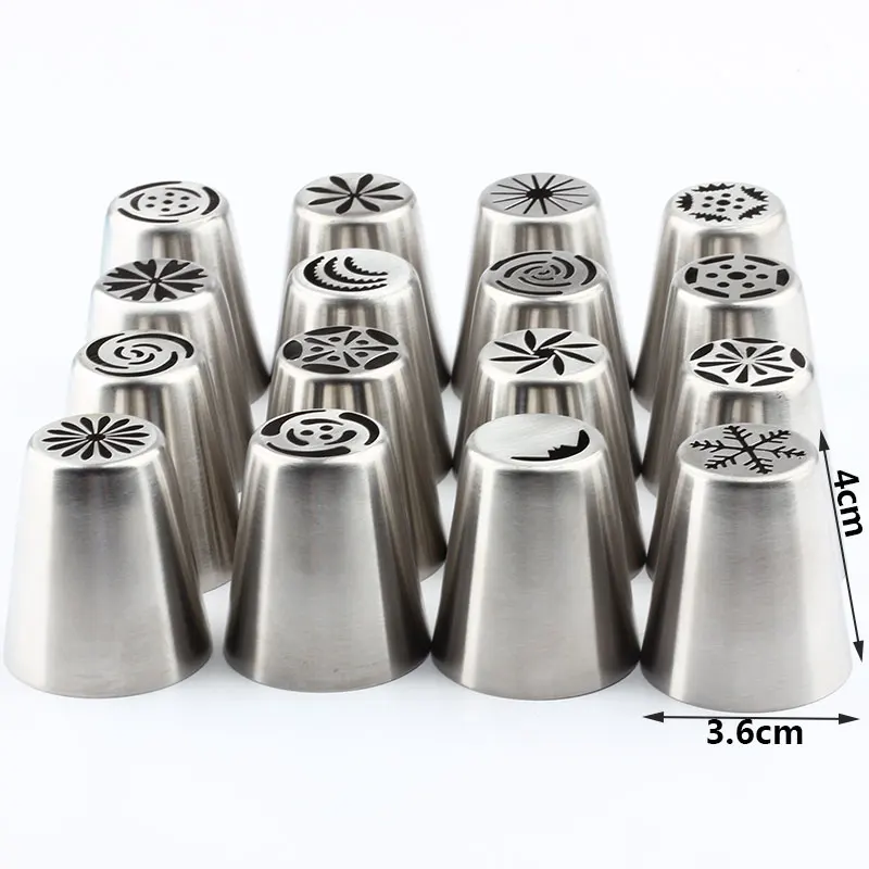 62 шт./компл. кондитерские изделия для глазировки из нержавеющей стали