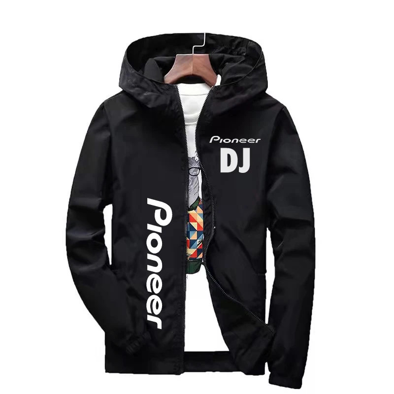 

Новая мужская куртка с капюшоном DJ Pioneer PRO на весну/лето 2021 Мужская Повседневная ветровка на молнии тонкая мужская куртка с капюшоном