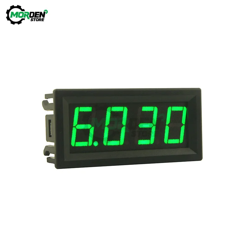Цифровой светодиодный вольтметр LED амперметр с 4 цифрами 0 56 дюйма 10 А|Измерители