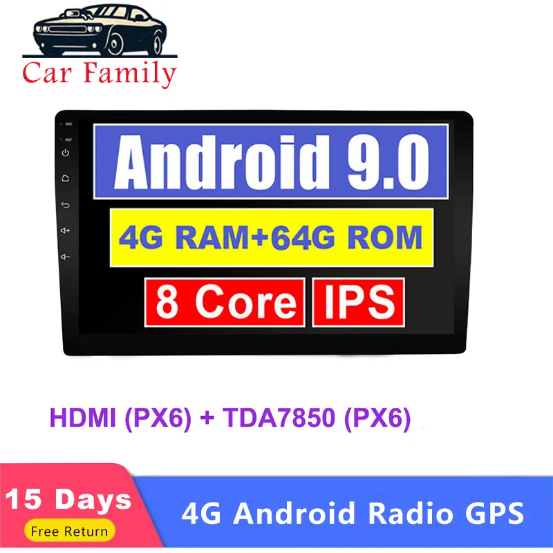 Автомобильный семейный Android 9 0 4G + 64G Кассетный магнитофон 1 Din для Univesal стерео Авто