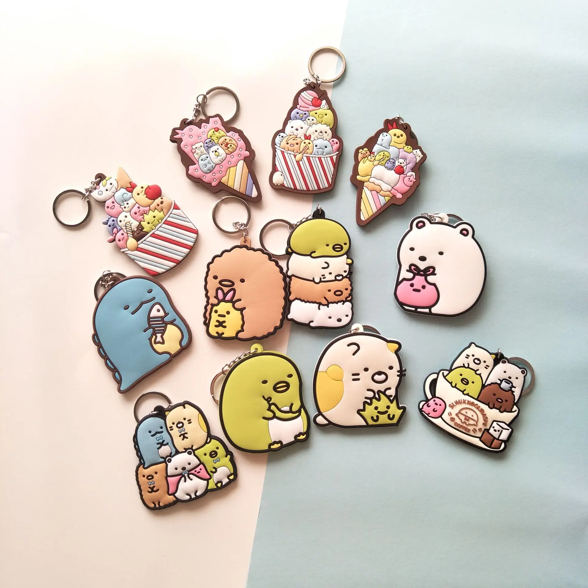 Брелоки Sumikko Gurashi био креативные милые японские брелоки Sumikkogurashi с подвеской ПВХ