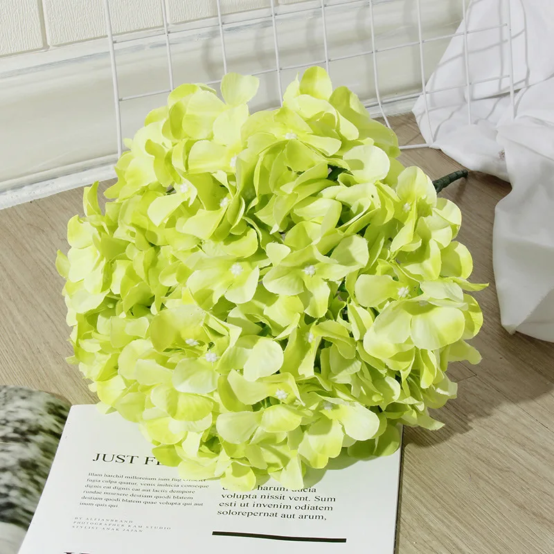 Искусственные соцветия гортензии 7 шт шелковые цветы со стеблями самодельный