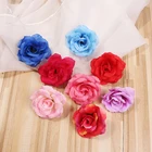 Искусственные цветы, золотые, 8 см, 10 шт., шелковые головки цветов