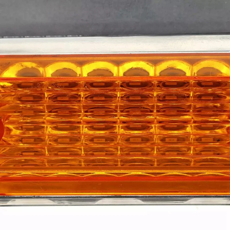 

10Pcs 24V 15 LED Side Marker Lights Car External Lights Squarde Warning Tail Light Signal Lamp Trailer Truck Lorry Amber