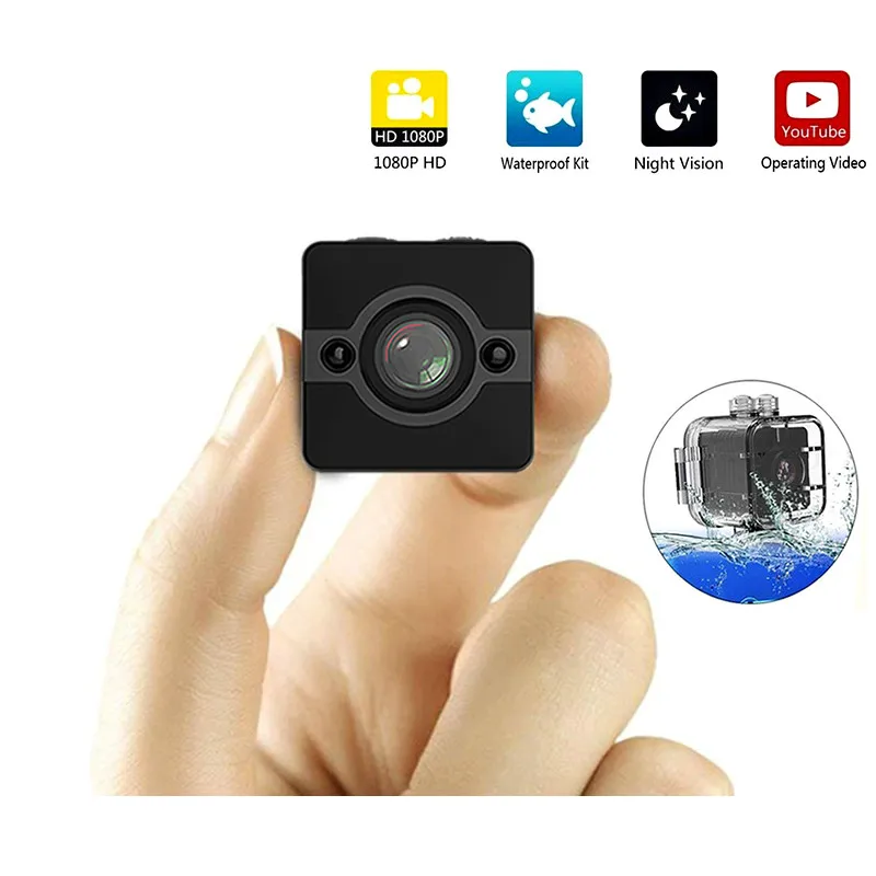 SQ12 мини IP камера HD 1080P водонепроницаемый широкоугольный объектив видеокамера спортивный цифровой видеорекордер инфракрасного ночного видения микро камера маленькая камера s