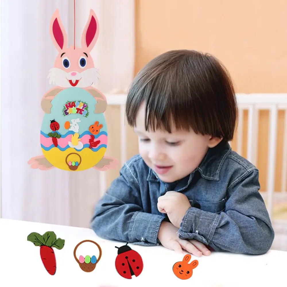 

Подвеска «сделай сам», украшение для дома, фетровый кролик, пасхальное украшение, настенный Пасхальный кролик