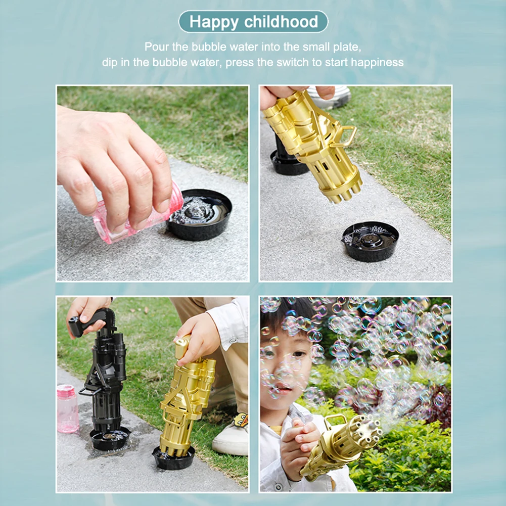 

Funny Cat Toy Kids 2-in-1 Automatic Bubble Gun Toys Summer Soap Water Bubble Machine Electric Bubble Machine For Children Gift