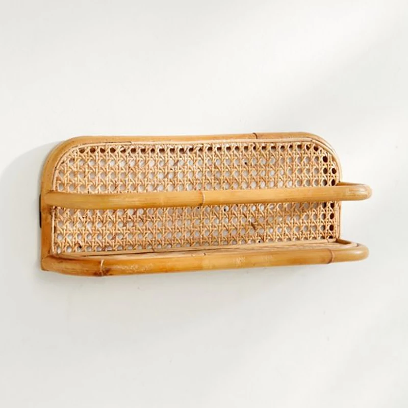 

Handmade Rattan Woven Newspaper Storage Rack for Children to Take Pictures