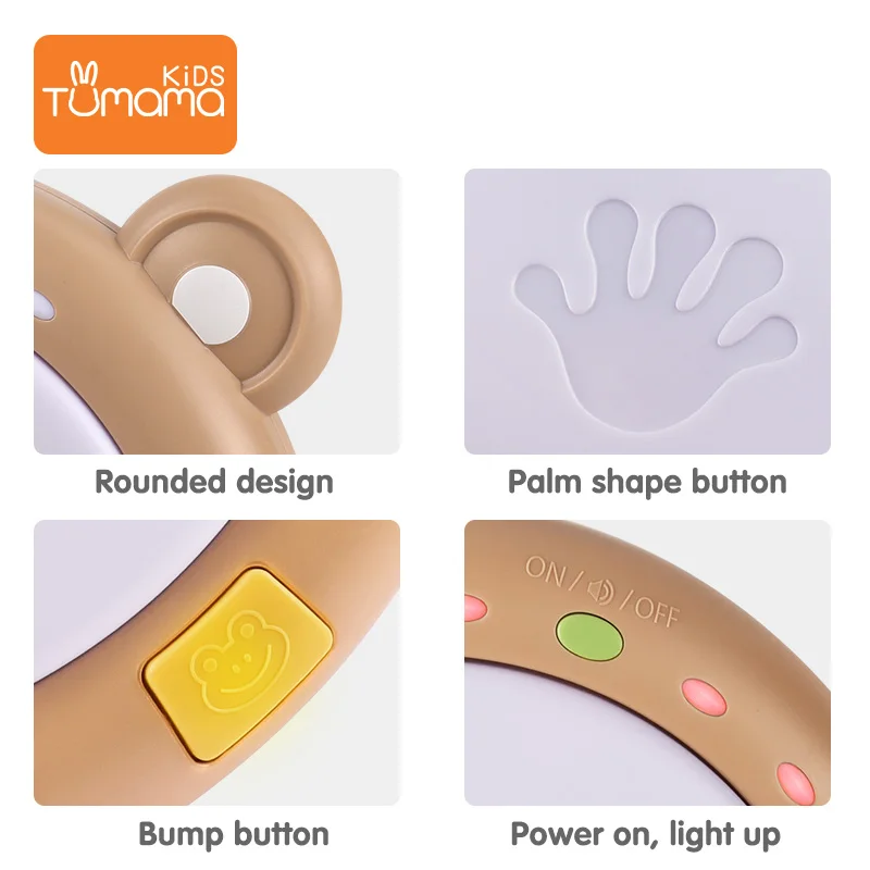 Детский барабан для хлопков Tumama Обучающие Музыкальные Игрушки раннего развития ребенка музыкальные