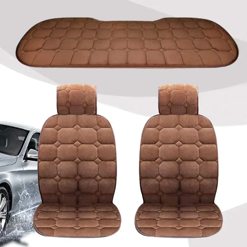 Economici Universale Pad Cuscino Del Sedile Auto Copertura Di Sede Auto Interni Sedile Protezione Caldo Inverno Anteriore Sedile Posteriore Breve Peluche Pad Zerbino
