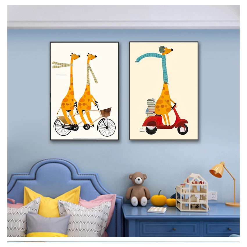 Настенная картина с изображением дерева морских животных на холсте