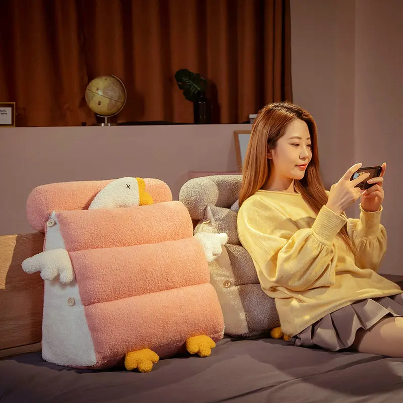 

50x50cm Lovely Plush Creative Goose Increase Triangle Pillow Soft Nice Rest Cushion For Baby Girlfriend Valentine's Day Gifts