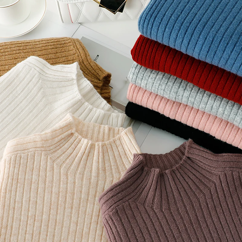 

BETHQUENOY Turtlenecks Knitted Winter Clothes Women Sweaters Christmas Tops Poleras Jersey Mujer Invierno 2021 Pull Femme Hiver