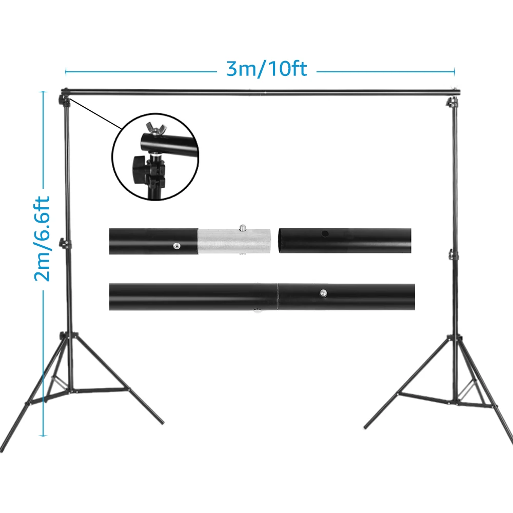 Andoer 2*3 м/6 6*10 футов студийная фотография зеленый экран фон моющийся полиэстер